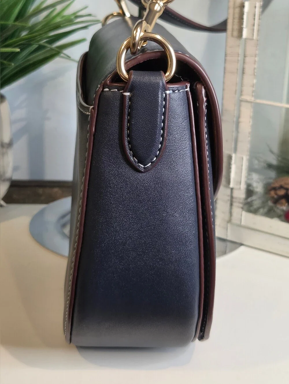 Coach Morgan Saddle Bag In Signature Chambray (Style CH143)
